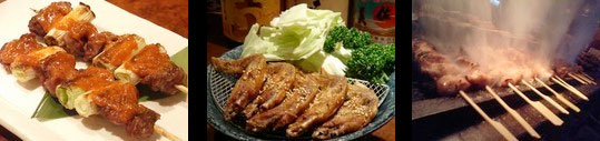 しゃかりきの名物　焼き鳥と手羽先